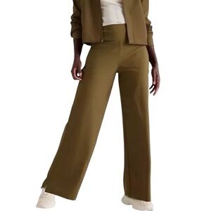 ATHLETA Cosmic Wide Leg Pant in Acacia Olive